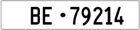 Trailer License Plate